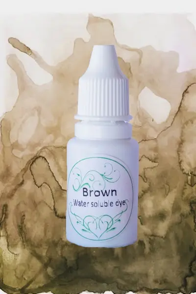 Brown Water Soluble Dye, 15ml 